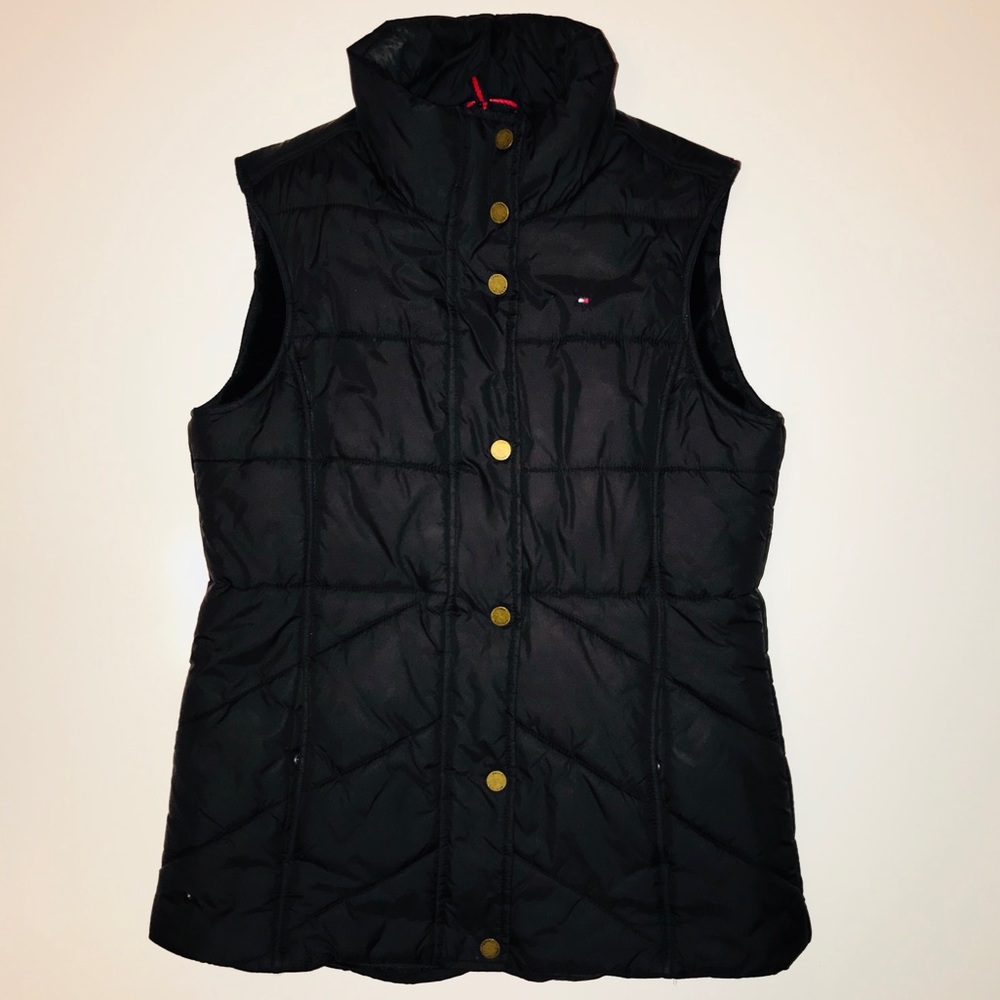 Black Puffy Vest Size Small